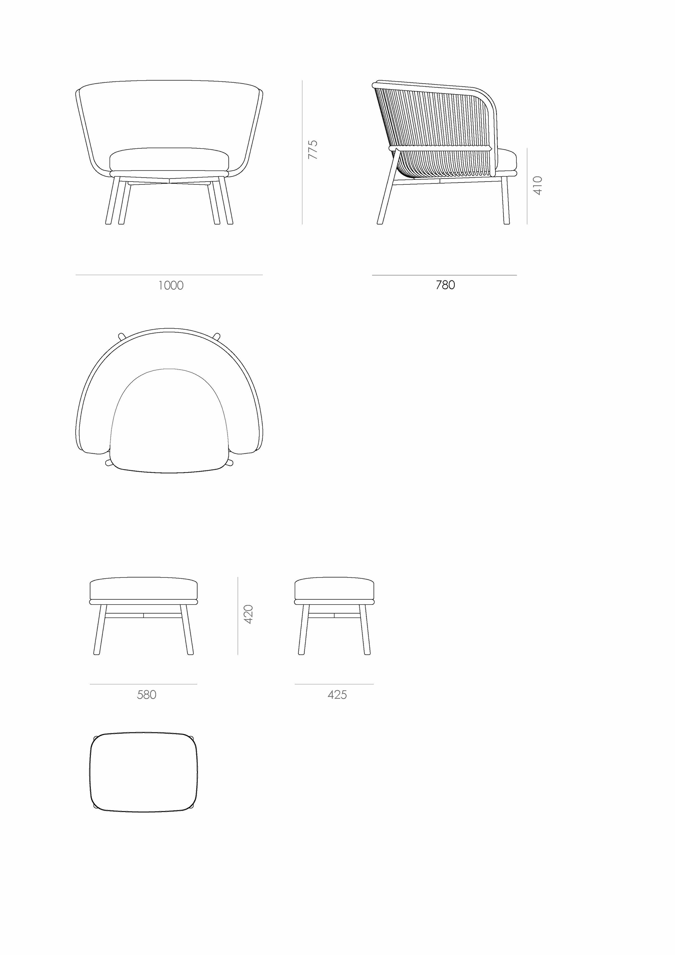 detail Snore Armchair & Ottoman